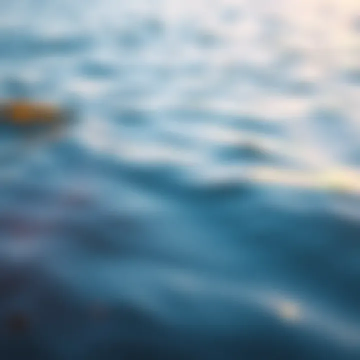 A serene ocean scene with gentle waves and soft, dreamy colors representing Pisces energy