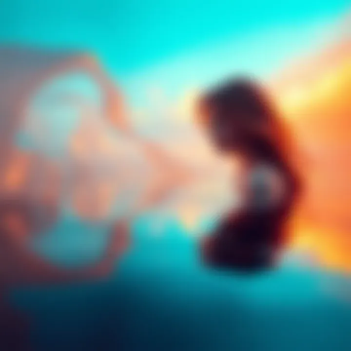 Pisces Sensuality A serene image of a person gazing into the water, reflecting deep emotions and charm, surrounded by soft, flowing colors that evoke a sense of yearning and desire.