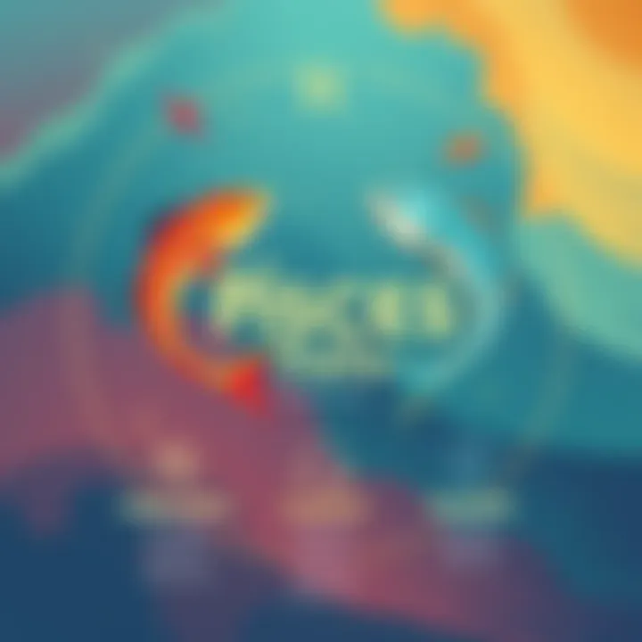 An illustration showing the key traits of Pisces, featuring symbols like fish and waves, along with words representing their characteristics such as empathetic, creative, and intuitive.