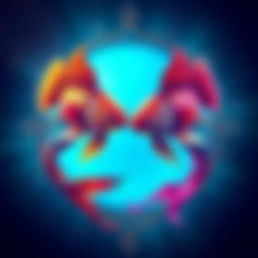 Pisces Zodiac Sign A colorful illustration of the Pisces zodiac sign with two fish swimming in opposite directions, representing duality and emotion.