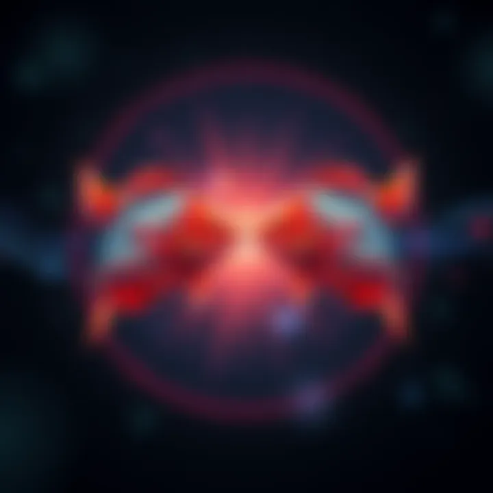 An artistic representation of the Pisces zodiac symbol, featuring two fish swimming in opposite directions, highlighting the duality and complexity often associated with this sign.