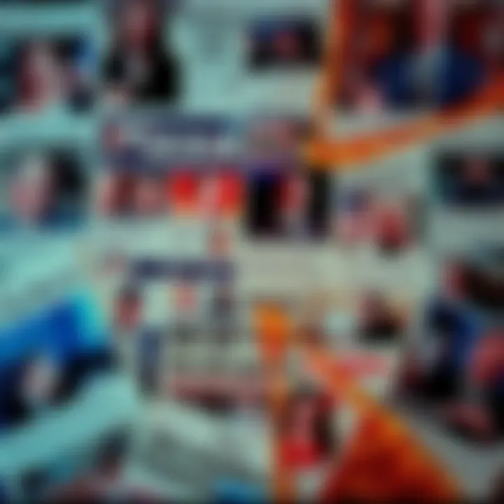 A collage of news articles and social media posts about the Pizzagate controversy, showing contrasting headlines and images, symbolizing the divide in opinions.