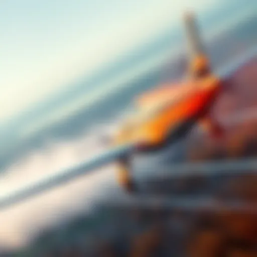 A plane flying close to the ground, illustrating the challenge of reaching high speeds at low altitude.