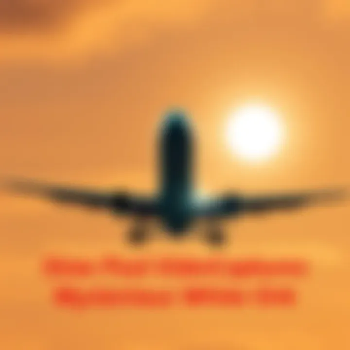 Slow motion shot of a plane landing, with a bright white orb moving quickly behind it in the sky.