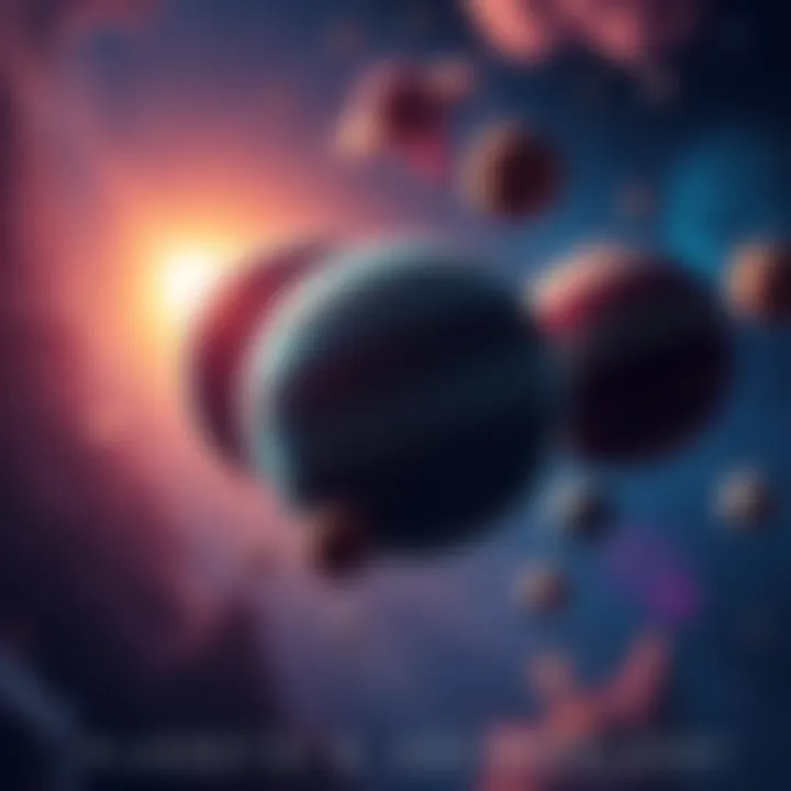 A visual representation of planets in a cosmic setting with astrological symbols, showing influence on personal journeys.