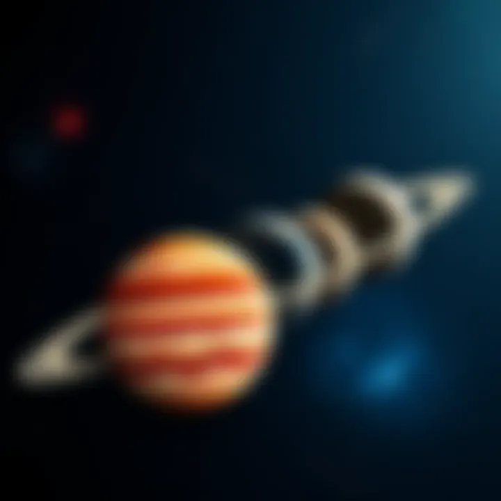 A visual of various planets aligned, symbolizing different career paths and opportunities, with a starry background.