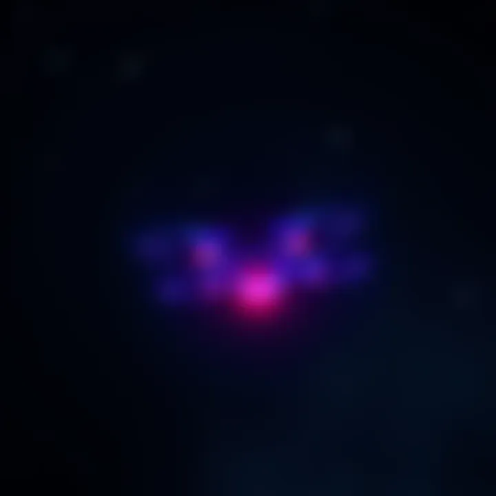 A glowing plasma drone hovering in a dark night sky with shimmering lights, suggesting a connection to conscious entities.