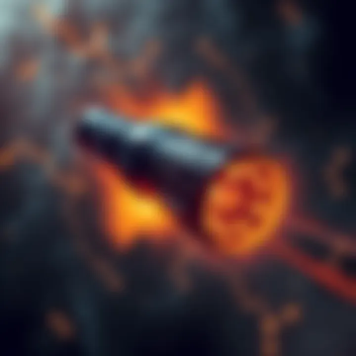 Plasma Formation During Reentry A space capsule surrounded by glowing plasma as it reenters the atmosphere, showcasing the intense heat and energy involved.