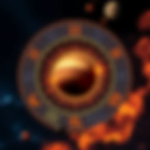 A graphic showing the zodiac wheel with Pluto highlighted in a specific house position, surrounded by astrological symbols representing different traits and solitude.