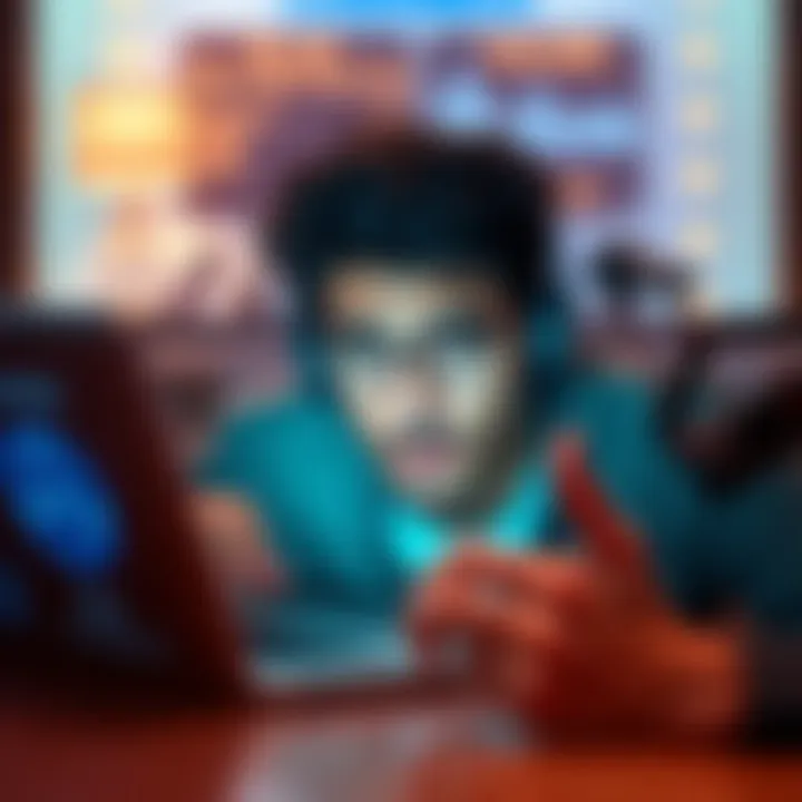 A person looking at a laptop screen with a puzzled expression, symbolizing confusion over the lack of new podcast episodes.