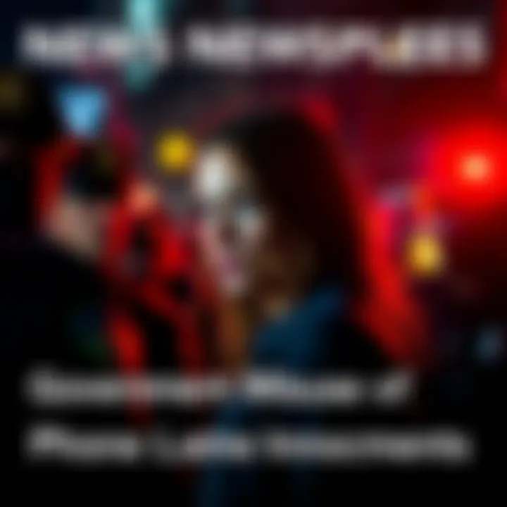 Police confrontation due to location data error A woman looks distressed as police question her, surrounded by police officers and flashing lights in a night setting.