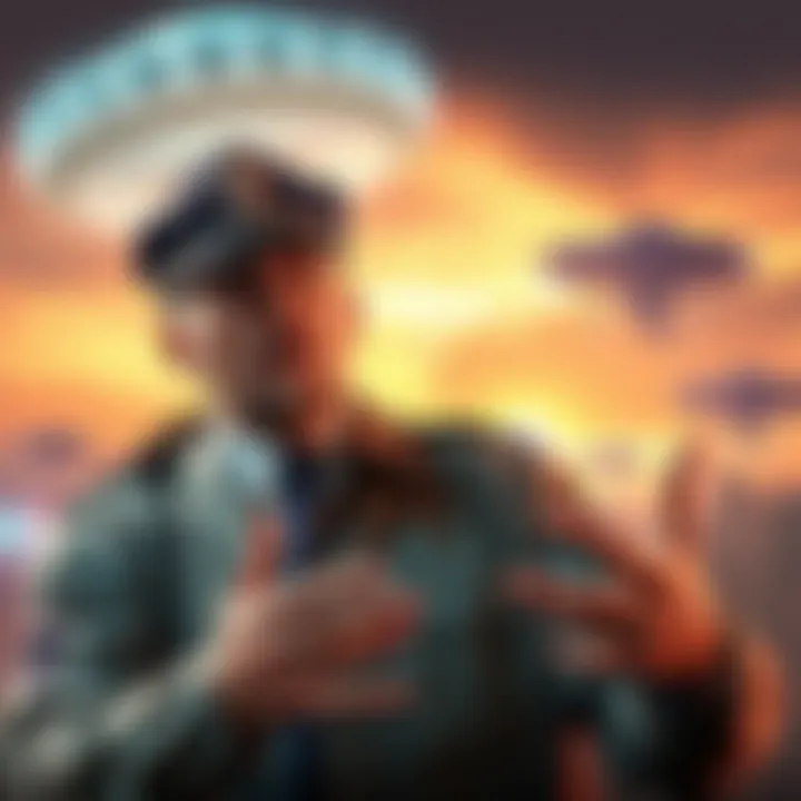 Police Detective Discusses UFO Sightings Police detective Gary Heseltine talking about UFO sightings with images of massive crafts in the background