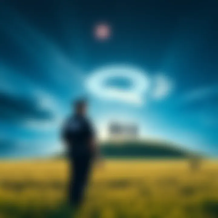 A police officer stands in a field near Silbury Hill, observing three tall figures near a crop circle under a starry sky.