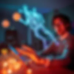 A person looks startled as objects around them are moving without explanation, representing a poltergeist disturbance.
