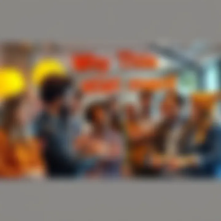 A group of diverse people discussing a popular phrase in a casual setting, showcasing expressions of agreement and enthusiasm.