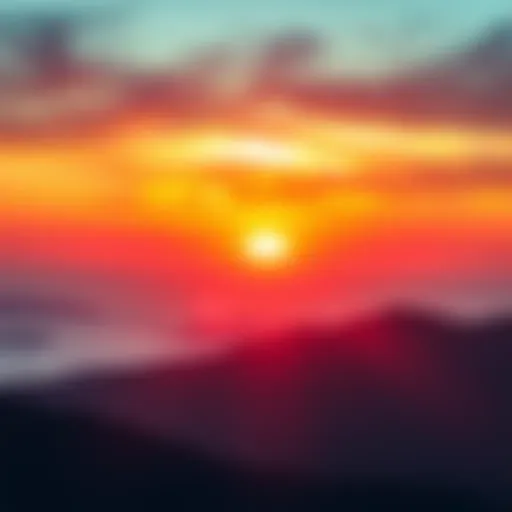 Positive Future Outlook A bright sunrise over a serene landscape, symbolizing hope and reassurance for the future.