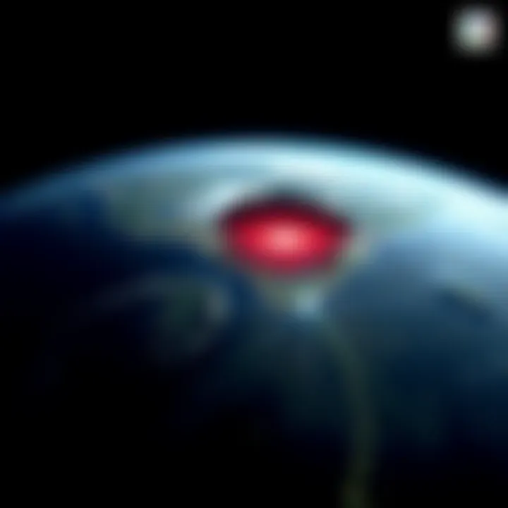 A screenshot from Google Earth showing a possible unidentified flying object above Area 51, sparking curiosity among viewers.