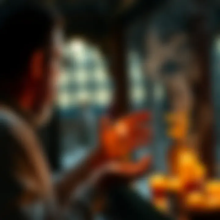 A practitioner of Hellenic polytheism lights incense in a calm environment, reflecting on their spiritual journey and mental health.