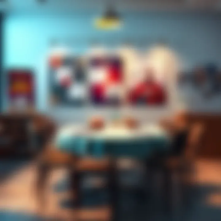 A table filled with snacks, chairs arranged, and colorful posters displayed as someone reflects on the day's challenges and perseverance.