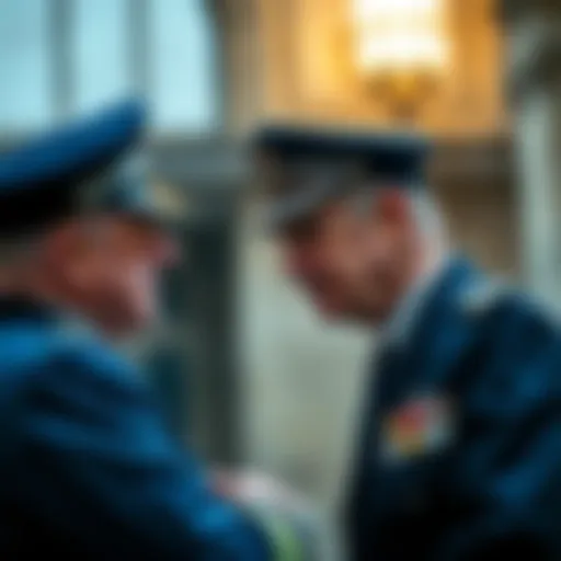 Prince Andrew talks to a Metropolitan police officer, discussing strategies to discredit Virginia Giuffre's allegations of sexual abuse.