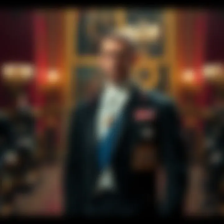 Prince Andrew stands in a formal royal environment, reflecting his public persona amid ongoing controversies.