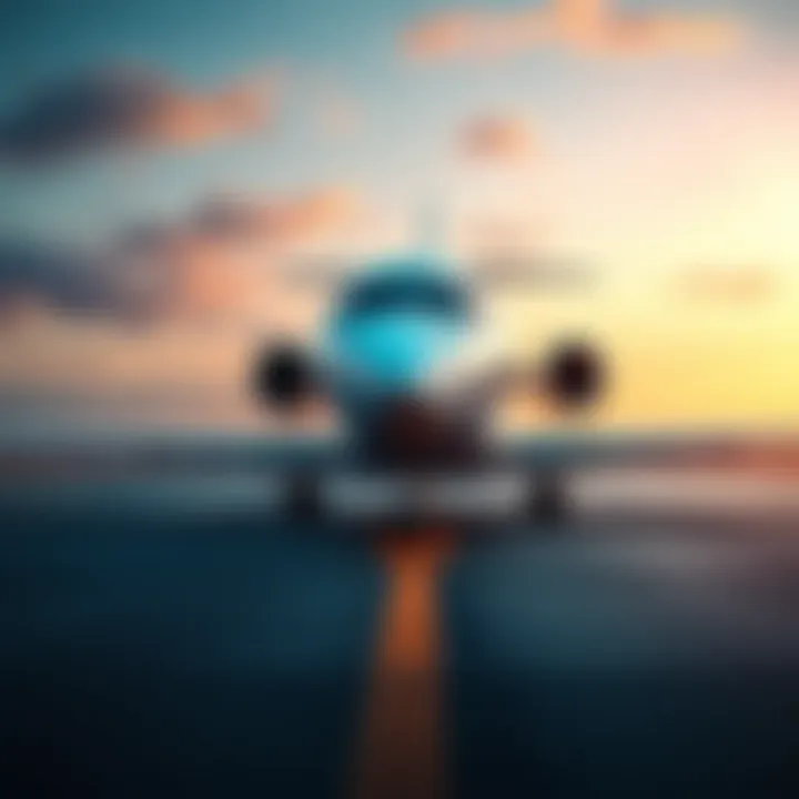 A luxurious private jet parked on the runway, symbolizing a high-value business deal.