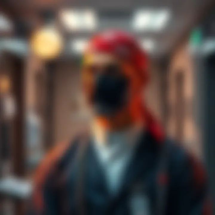 A chaplain in a hospital setting wearing a bandana, showcasing practical veiling for spiritual expression while maintaining a neat appearance.