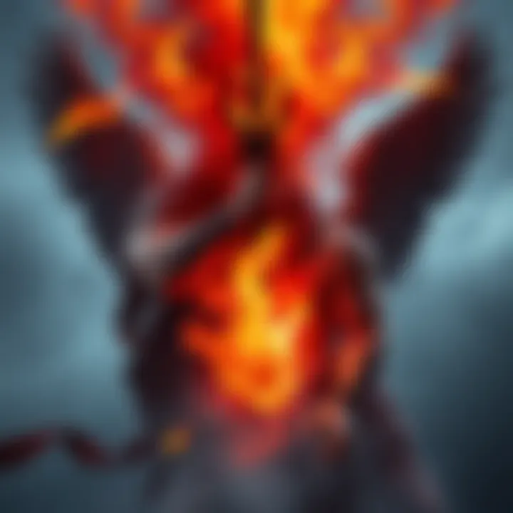 A symbolic representation showing Prometheus with fire and Lucifer with a lightbringer theme. Both figures are depicted in a dramatic style, illustrating rebellion and enlightenment.