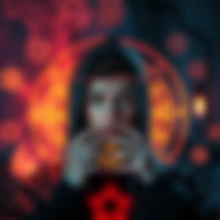 Individual surrounded by protective symbols looking worried, representing feelings of threat from a Hecate practitioner.