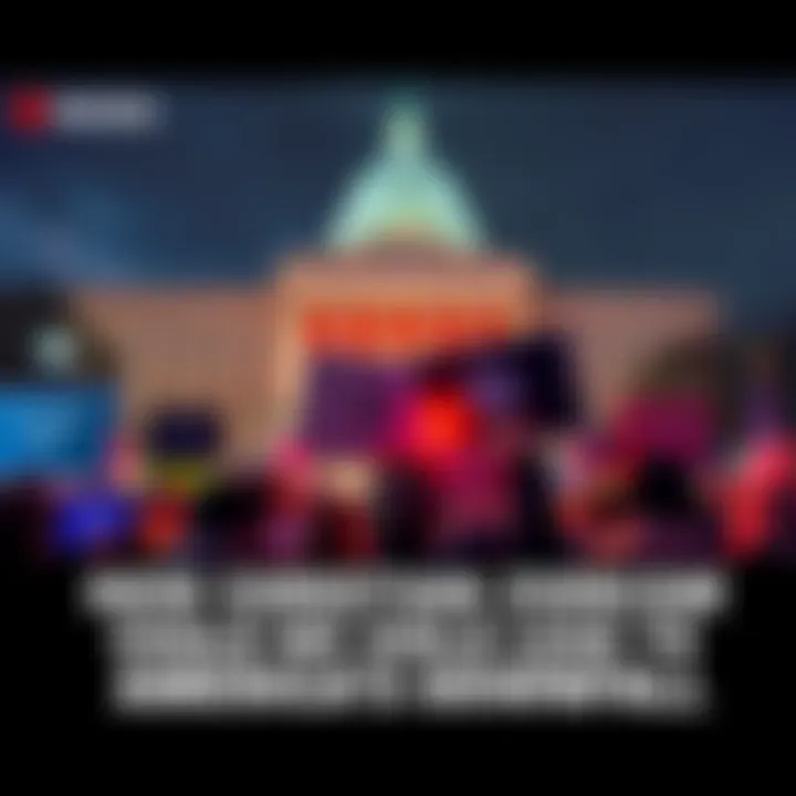 Protest against Christian Zionism People holding signs protesting Christian Zionism in front of a government building