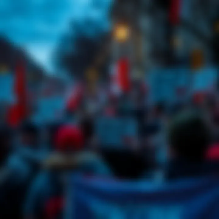 Canadians gather in protest, holding signs questioning vaccine mandates and government policies amid concerns of depopulation efforts.