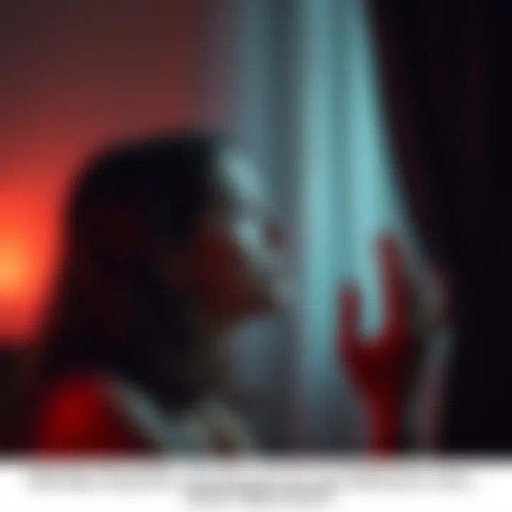 A woman in deep thought, reflecting on her conversation with a psychic about pregnancy choices.