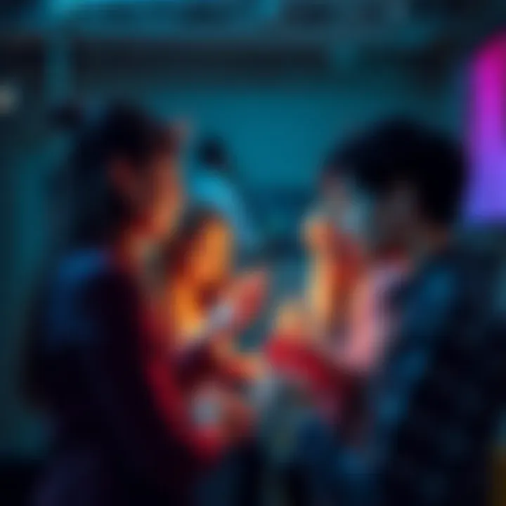 People Engaging in Psychic Reading A group of people sharing their first names for an interactive psychic reading session