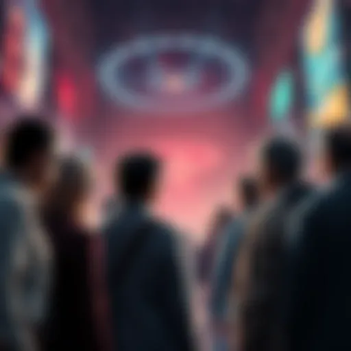 Group of people discussing and questioning government statements about unidentified aerial phenomena