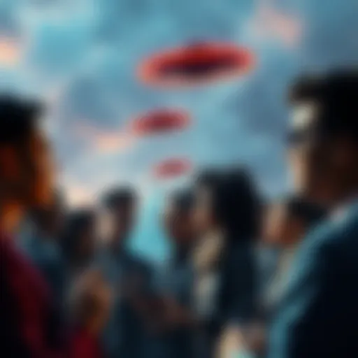 People discussing Unidentified Aerial Phenomena in a political context