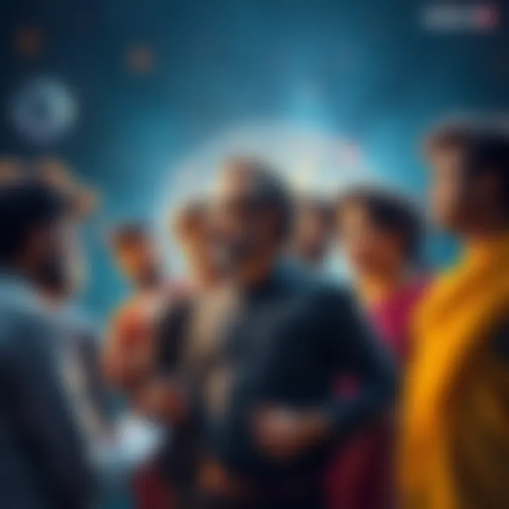 A group of diverse people discussing traits associated with Punarvasu Nakshatra