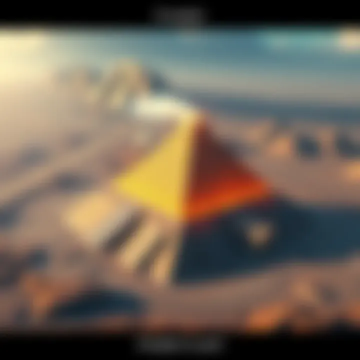 Aerial view of the Pyramid Power Plant showcasing its structure and surrounding landscape.
