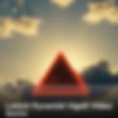 A still from the latest pyramid triangle video showing the unusual triangle shape in the sky with unclear surroundings.