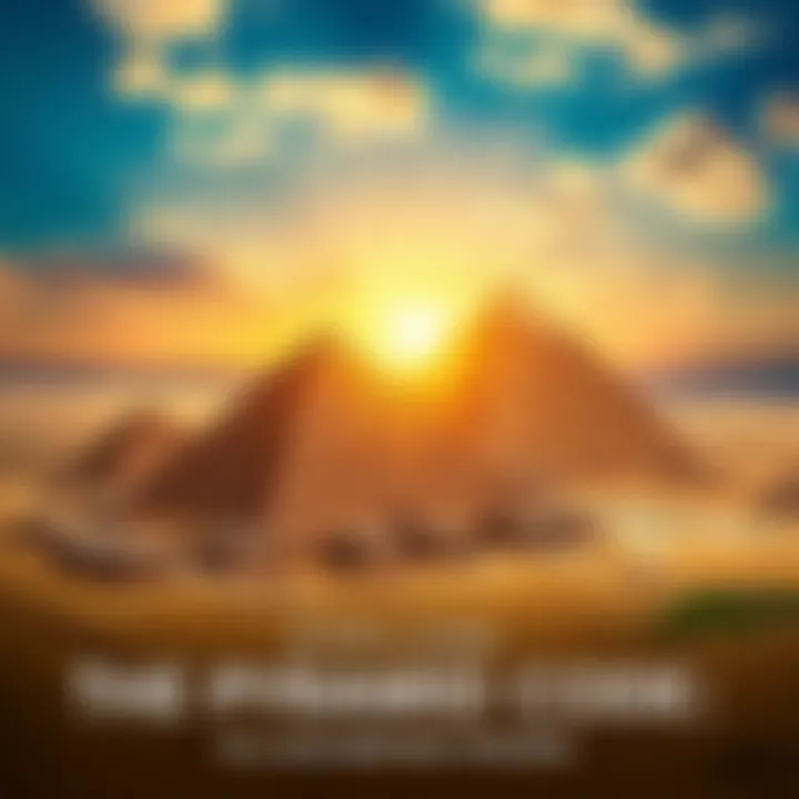 Pyramids of Egypt Aerial view of the ancient pyramids in Egypt, showcasing their grandeur and historic significance.