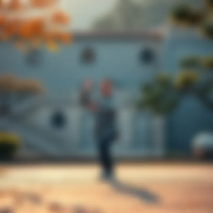 A person practicing qigong in a tranquil outdoor setting, focusing on slow movements and meditation.