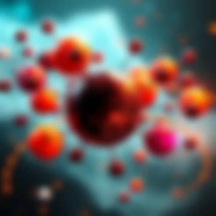 Quantum Physics and Buddhism Connection A collage showing atoms and Buddhist symbols, representing the relationship between quantum physics and Buddhist concepts of karma and existence.