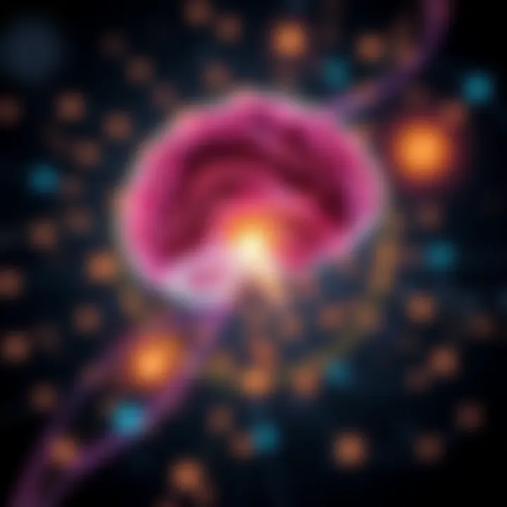 Quantum Physics and Philosophy Connection A visual representation of the link between quantum physics and philosophy, featuring vibrant energy patterns and symbolic imagery of consciousness and thought.