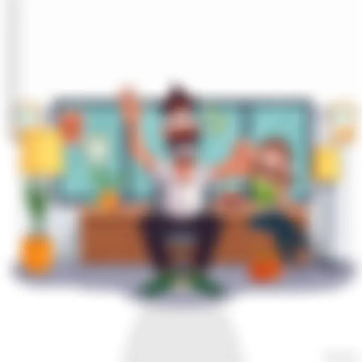 Embracing Life's Quirks A whimsical illustration depicting unpredictable life moments, illustrating humor and relatability.