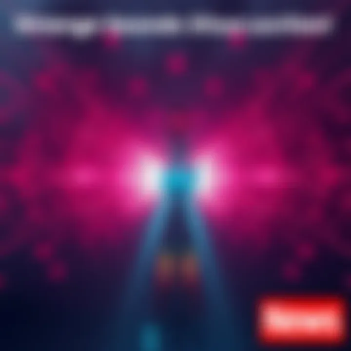 A radio tower with waves disrupted by strange sounds, showcasing interference in the signal.