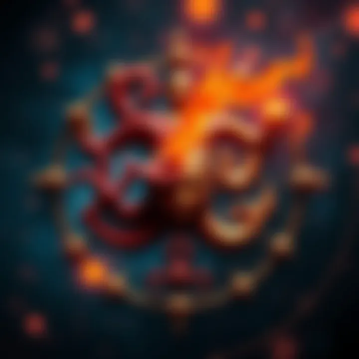 Astrological symbols of Rahu and Ketu represented together, showcasing their contrasting influences in astrology.
