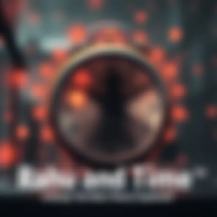 A clock with a blurred background representing the fast passage of time, with a dark figure symbolizing Rahu emerging behind it.