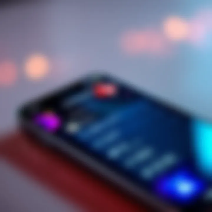 A close-up of a smartphone displaying the Randonautica app interface, showcasing its features and user options.