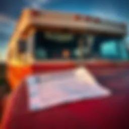 A close-up of a ransom note placed on an old RV, hinting at a past abduction case