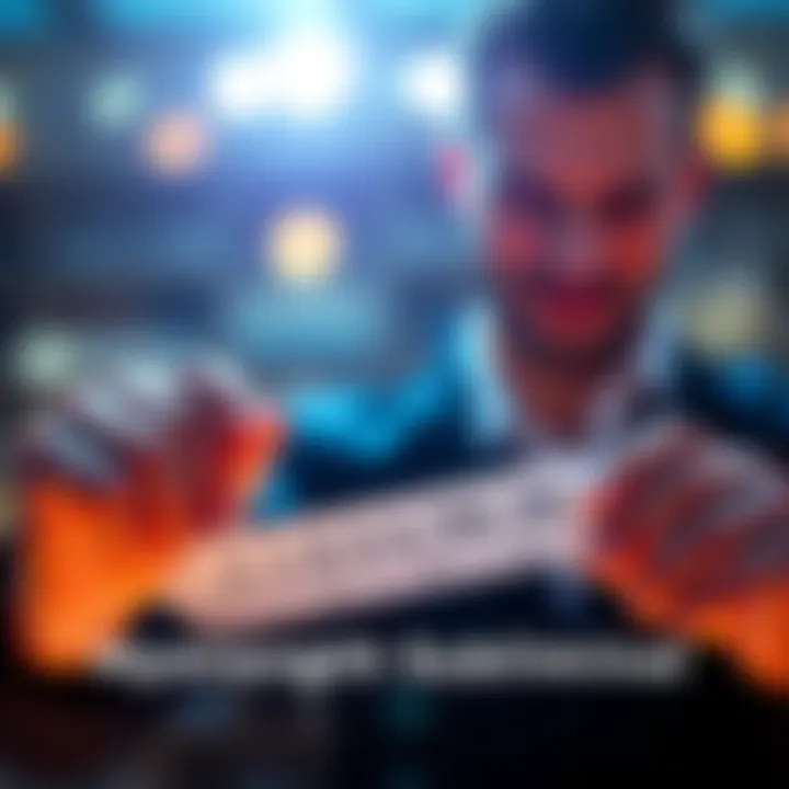 Person giving feedback on strength subliminal effectiveness with a scale from 1 to 10