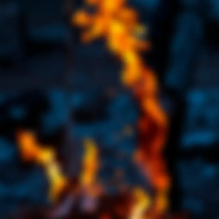 A person standing by a fire, burning pieces of paper with wishes written on them during Rauhnächte nights.